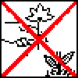 Symbol: Pflücken Sie bitte keine Pflanzen und Beeren!